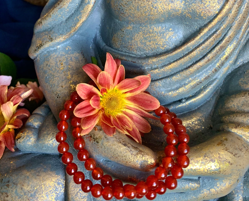 Carnelian Bracelet 7”