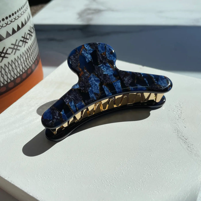 Sapphire French Claw Clip